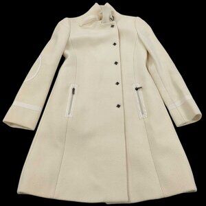 Emporio Armani 100% Wool Ivory Coat